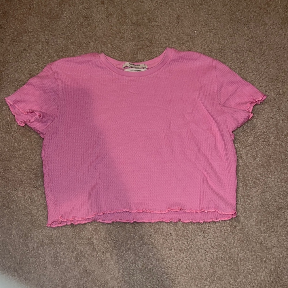 pink cropped t-shirt from boutique